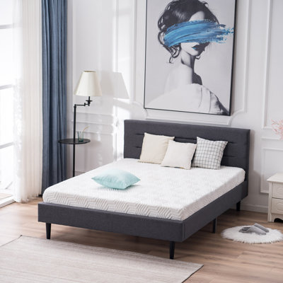 Lit plateforme tapissier Alamo