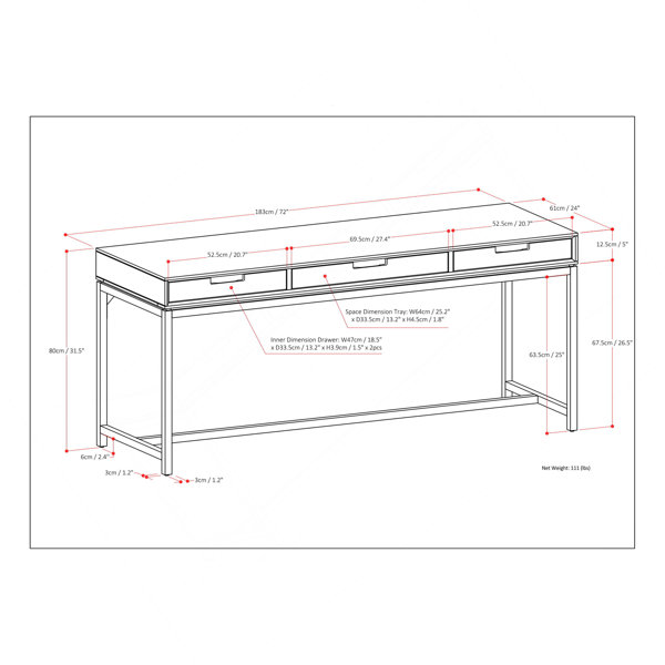Dimensions du produit