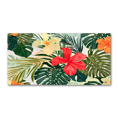 Hawaiian Flowers - Wrapped Canvas Print