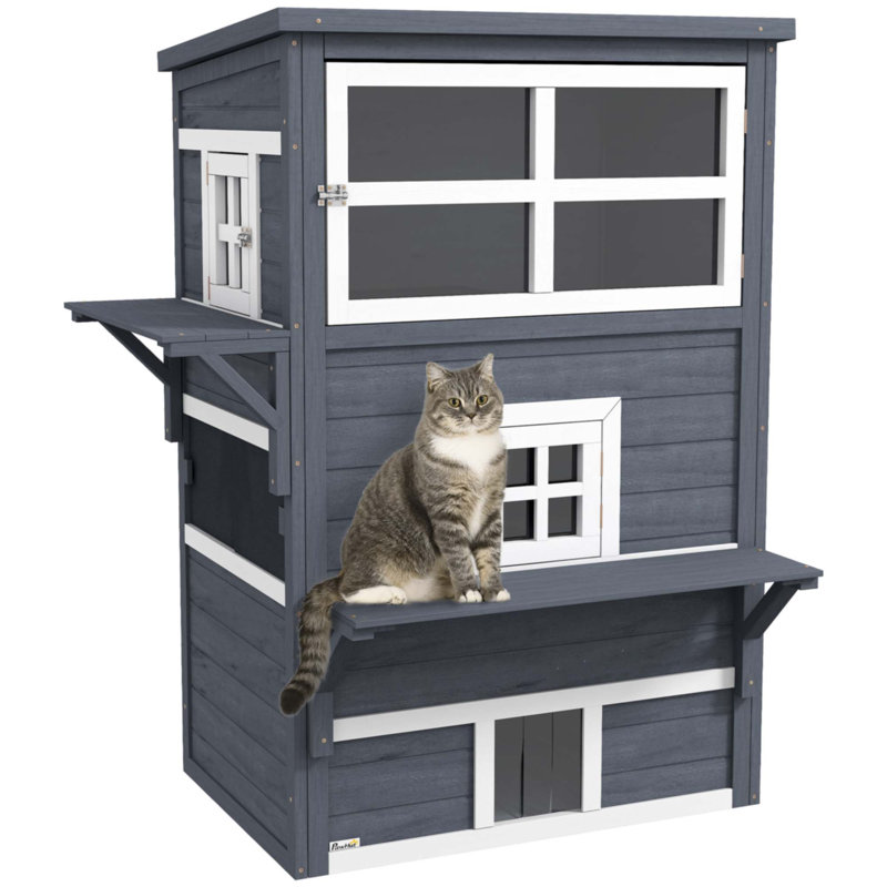 Abri pour chat 3 étages