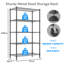 Yelena 90cm W Metal Shelving Unit with Wheels-106267443-106267445