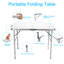 Table pliante portative réglable 35,5 po