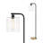 Devendra 60.75" Modern Minimalist Metal/Ribbed Glass LED Floor Lamp