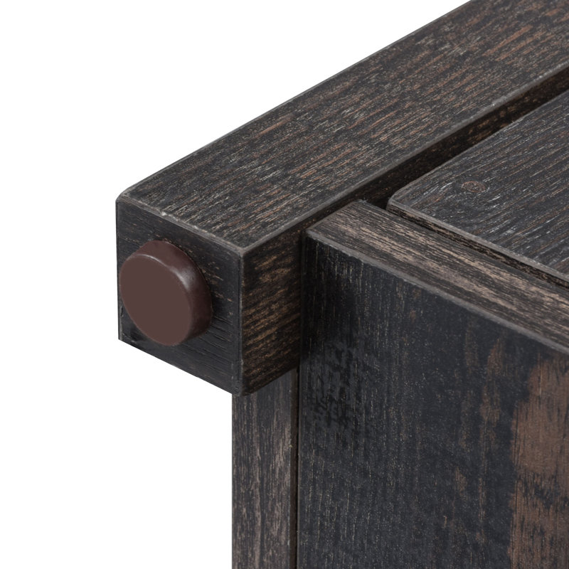 Ardala 24'' H Farmhouse End Table with Power Outlets & Drawer Cabinet