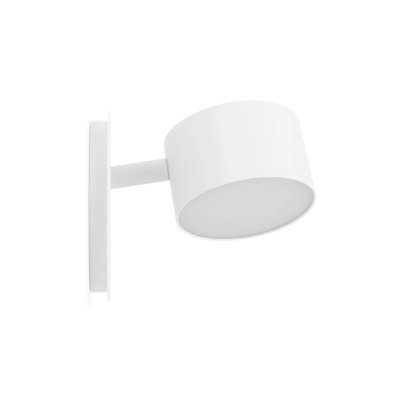 Verge Single Light Steel Dimmable LED Armed Sconce