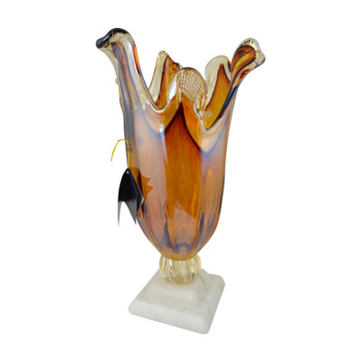 Glass Table Vase Handblown