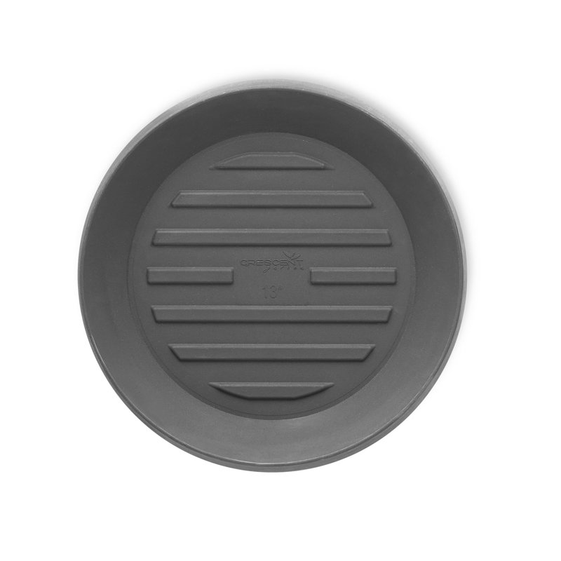 Circular Universal Round Planter Saucer, 1.5" H x 15" W x 15" D, Slate