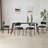 Black Leather Dining Chairs Set of 4
