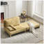 Canapé-lit pliable inclinable, canapé-lit convertible 3-en-1, design moderne Mid-Century, idéal pour les petits espaces avec trois coussins-130788591