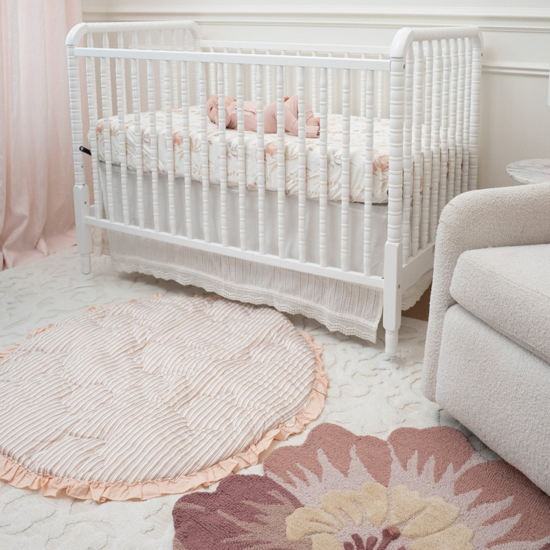 Violet Hand-Tufted Wool Nursery Rug (36" Round)