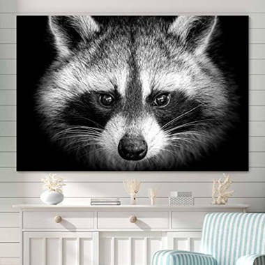 raccoon wall art