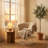 Comfy Swivel Chair Home Office Chair with Hand Woven Back-369902316