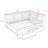 Wooden 2 Drawers L-Shaped Daybed with Built-in Power Outlets-88479107-88479105