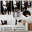 «Gold and Black Woman Glam Elegance II», art mural abstrait en métal-381685972