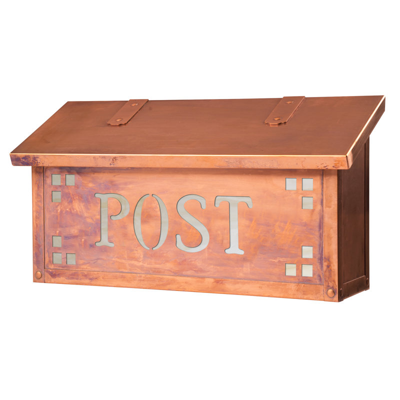 Boîte aux lettres murale Pasadena, Or irisé, Vieux sou