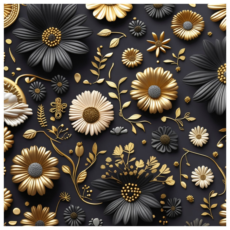Jeté Floral, 60in W x 80in H