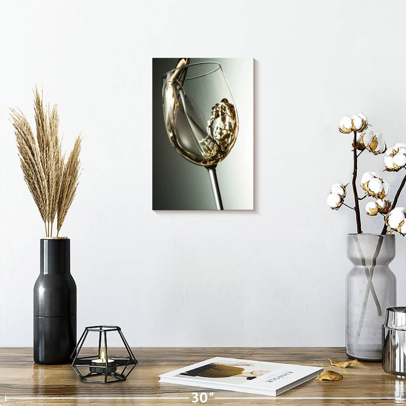 Yarlin Smooth White Wine, 48" H x 32" W