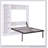 Murphy Bed with Sofa & Shelves – Wall Bed – Under-Bed Storage, Convertible Design-524545816