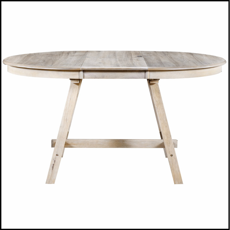 Table de salle à manger extensible rétro en bois pour les réunions de famille et les repas de tous les jours