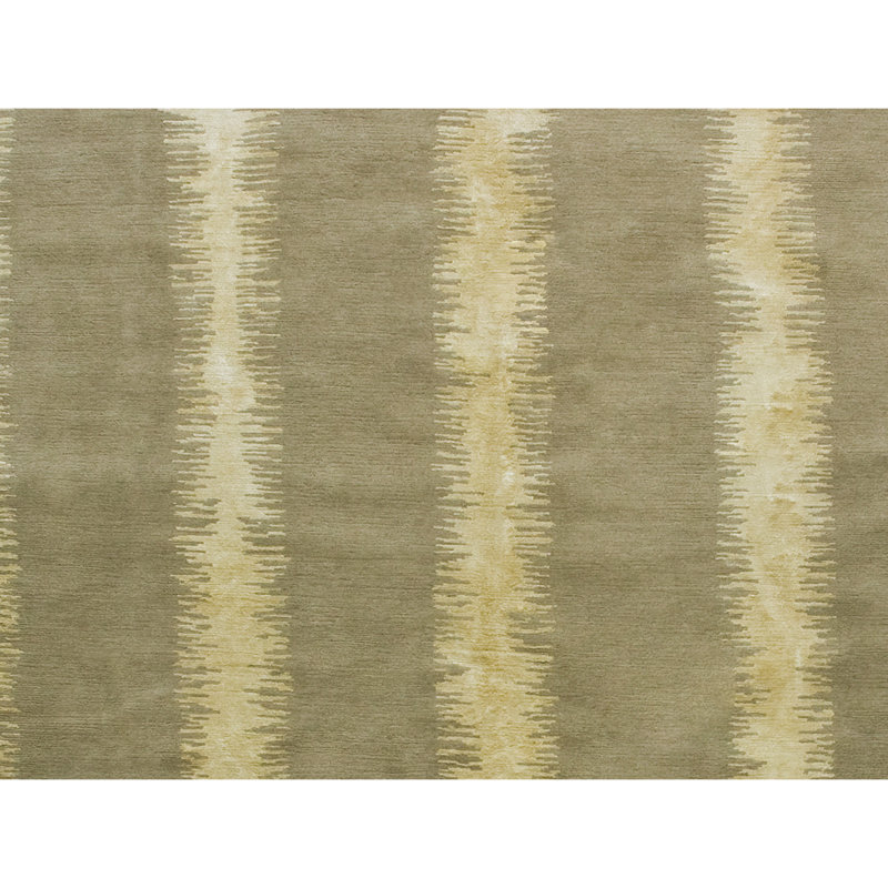 Tapis rectangulaire beige / olive, Rectangle 8 pi x 10 pi