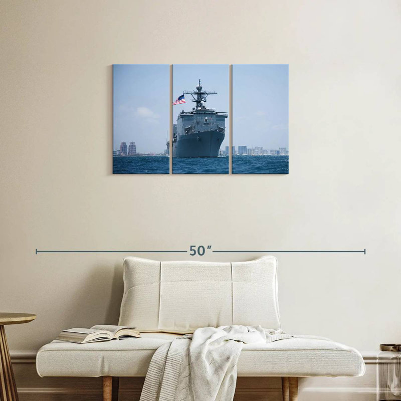 Navire USS Gunston Hall, H 20 po x l 33 po