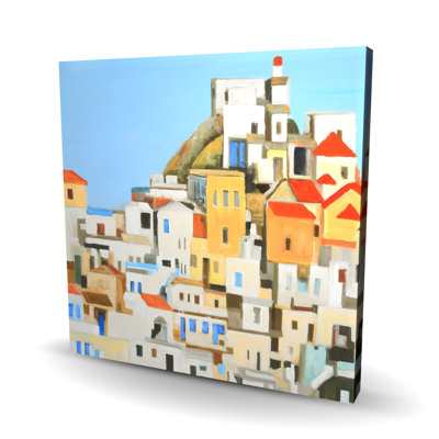 Petites maisons en Grèce - Toile | Reproductions d'art uniques