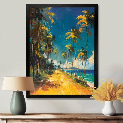 Green Palm Trees Vibrant Palm Grove I  Palms  Palm Trees Wall Art