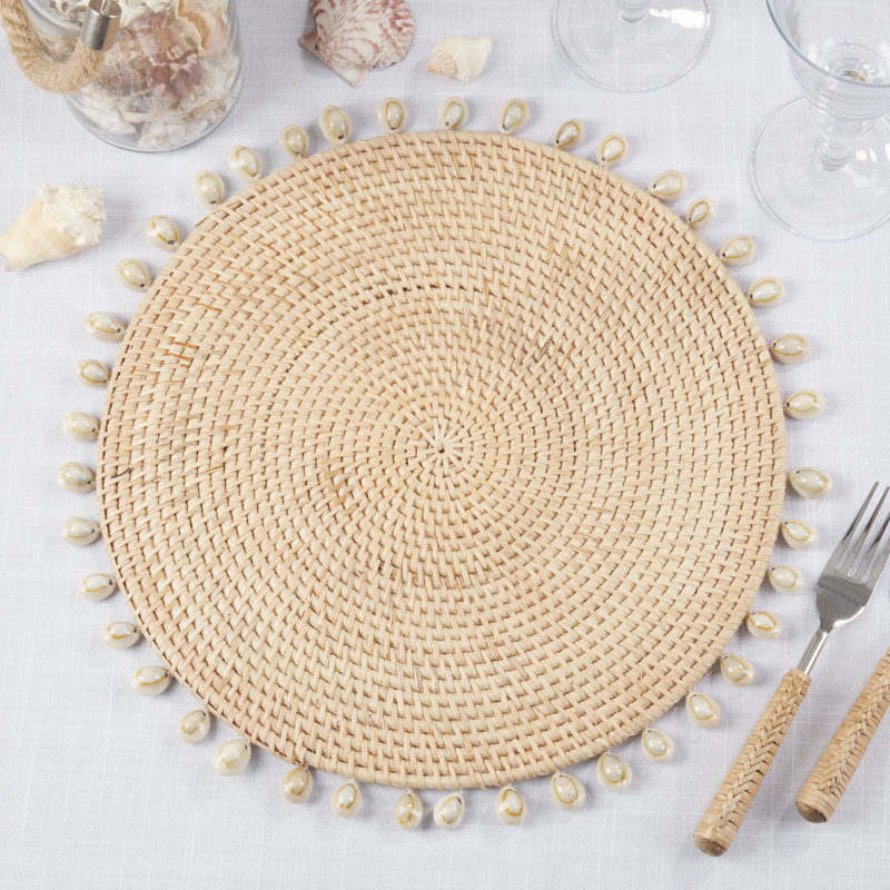 Napperon 100% rotin sans motif rond
