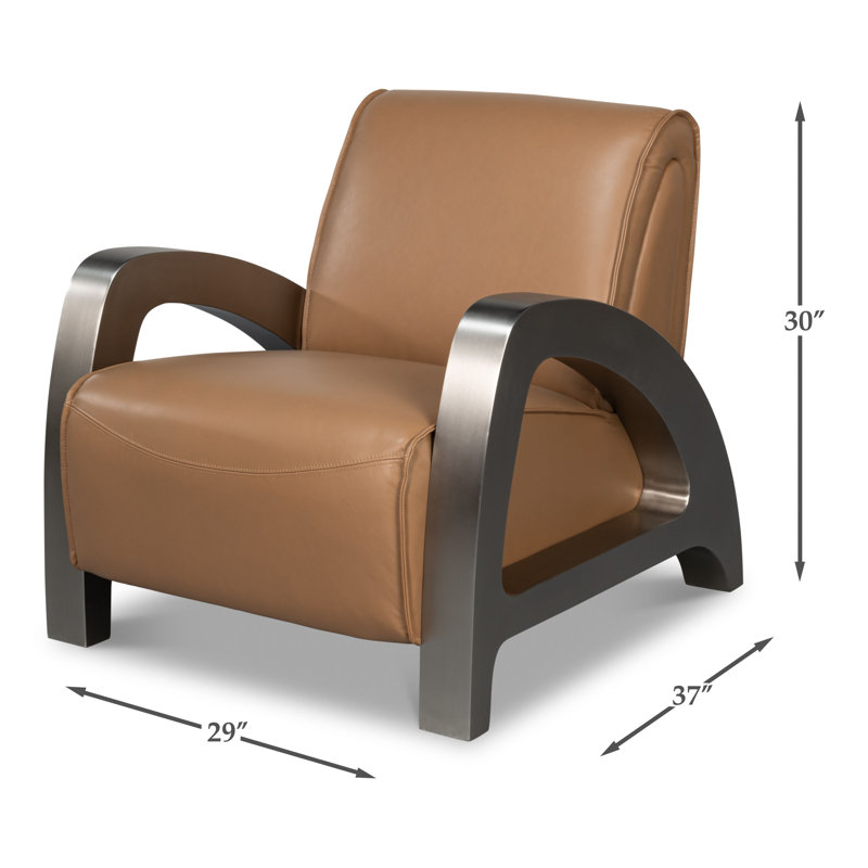 Carlisle Armchair, Caramel Brown