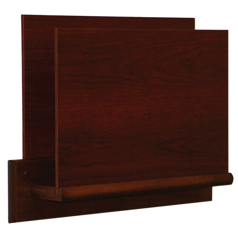 Porte-cartes simple ouvert, Acajou