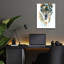 «Epic Art» par Benedicte, art mural en verre 12 po x 16 po