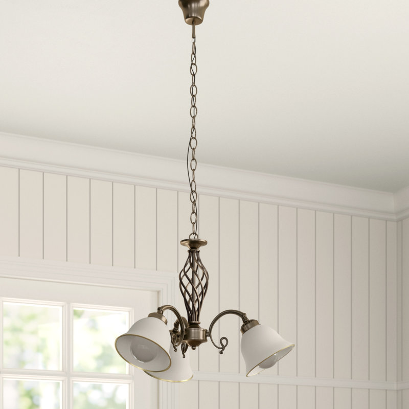 3 - Light Candle Style Chandelier