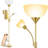 Dual-Head Floor Lamp With Adjustable Reading Light, 3-Way Switch, For Living Room, Bedroom, Or Office-1230067847