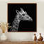 Girafe sur fond noir - reproduction d'art girafe-1449044579-1449044586