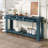 Console Table/Sofa Table with Storage Drawers and Bottom Shelf for Entryway Hallway-1477352485
