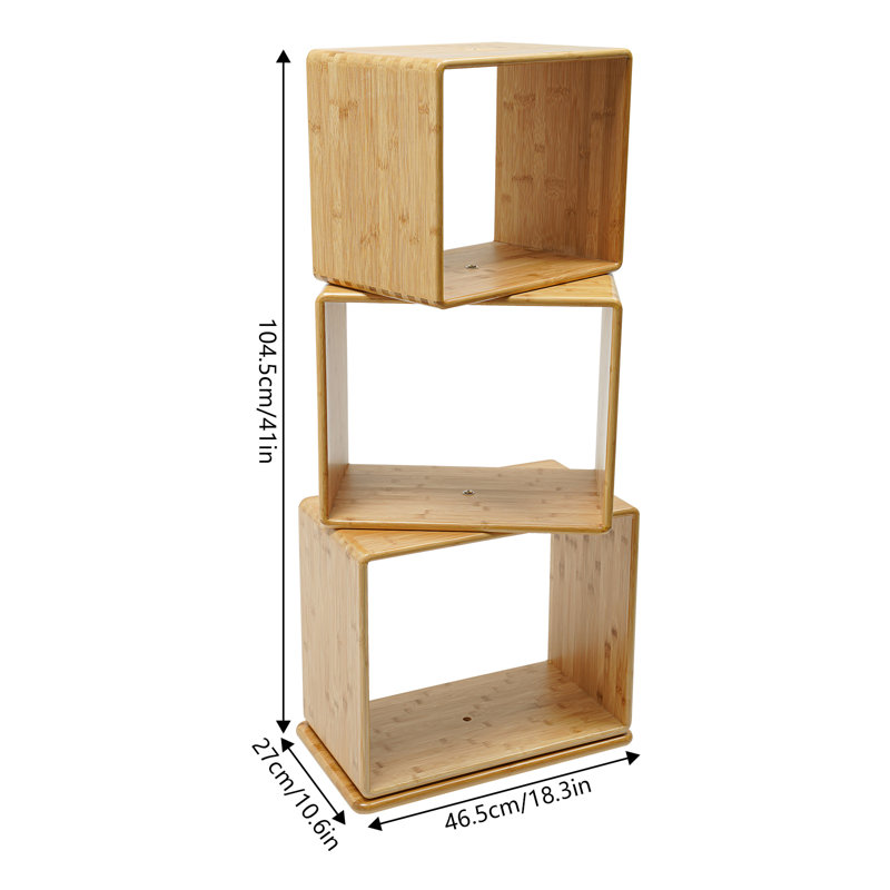 Bibliothèque Creative Creative, (3 tablettes) H 41 po x l 18,3 po x P 10,6 po