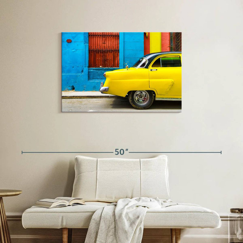 Kavia Cuba Fuerte - jaune de la Havane, H 24 po x l 36 po