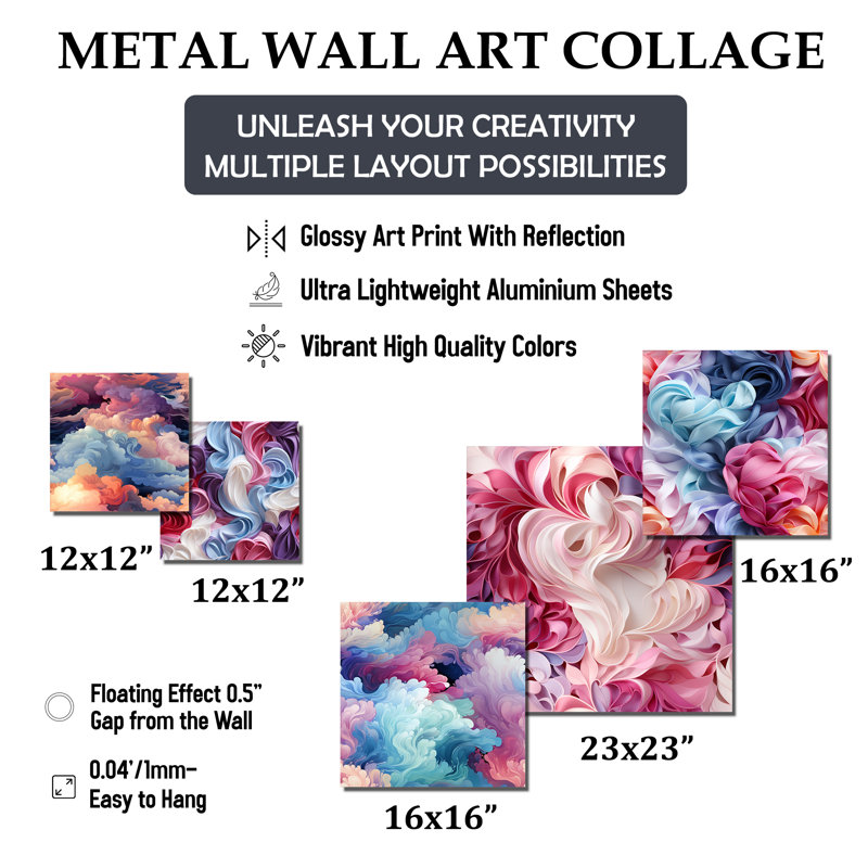 Cordaryl - ensemble abstrait d'art mural de 5