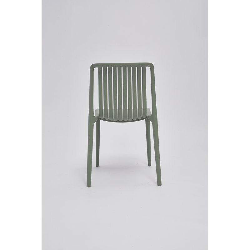 Chaise d'appoint en polypropylène, Vert