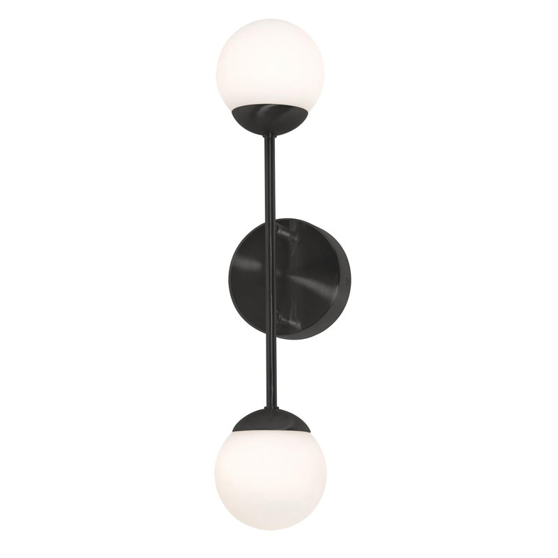 Catalina LED Armed Sconce, Black