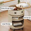 Table basse à 4 niveaux en fer avec roulettes