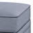 Grey Rectangle Storage Ottoman