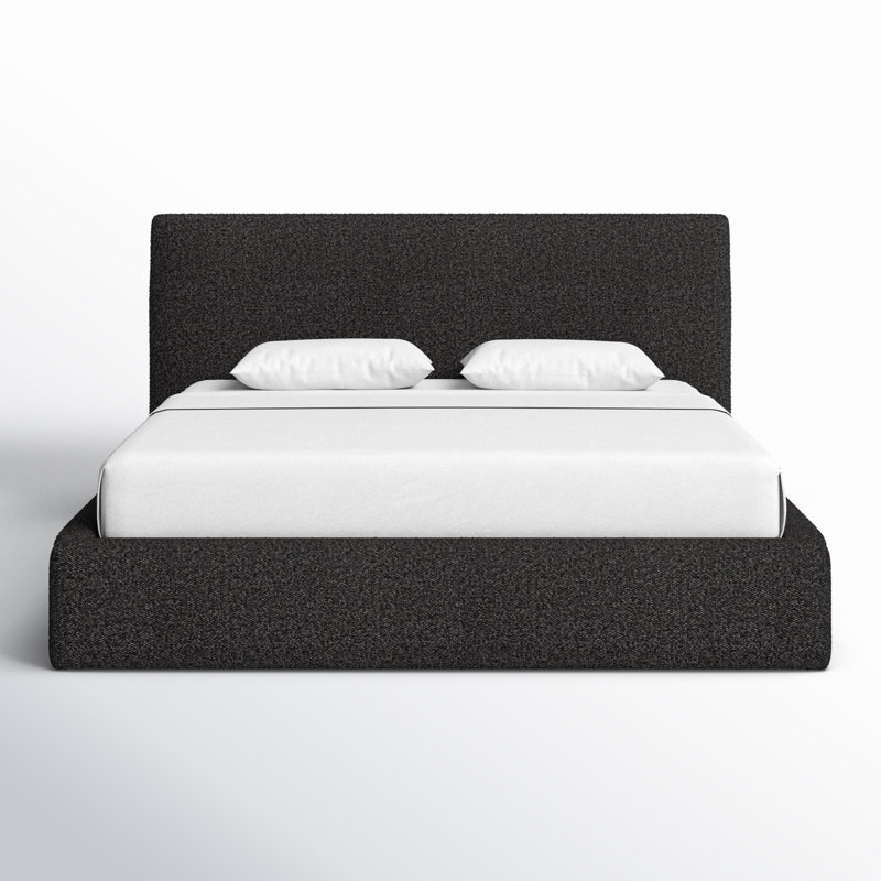 Quincy Upholstered Bed, King, Lisbon Charcoal