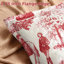 Toile matelassée couvre-oreiller ferme campagne française rétro imprimé motif décoratif carré pour la maison canapé chambre à coucher lit décor 1PC -122529070-121635338