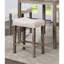 Ensemble de salle à manger 5 pièces à hauteur de comptoir gris Table et tabourets 4X