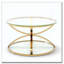 Table basse moderne en verre 31,50 "avec 2 niveaux-204540137