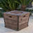 Coomes Square Concrete Propane Smokeless Fire Pit Table with Hidden Fuel Tank