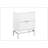 Accent Table With Chrome Metal Frame-655559880