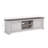1pc Contemporary Entertainment Console TV Stand Weathered Wood Finish Living Room Furniture