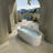 67" Freestanding Solid Surface Bathtub